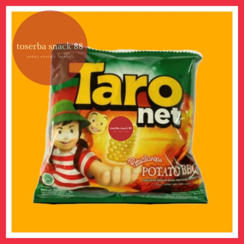 

TARO NET/Taro Snack Gurih & Renyah Rasa BBQ (9 gram)