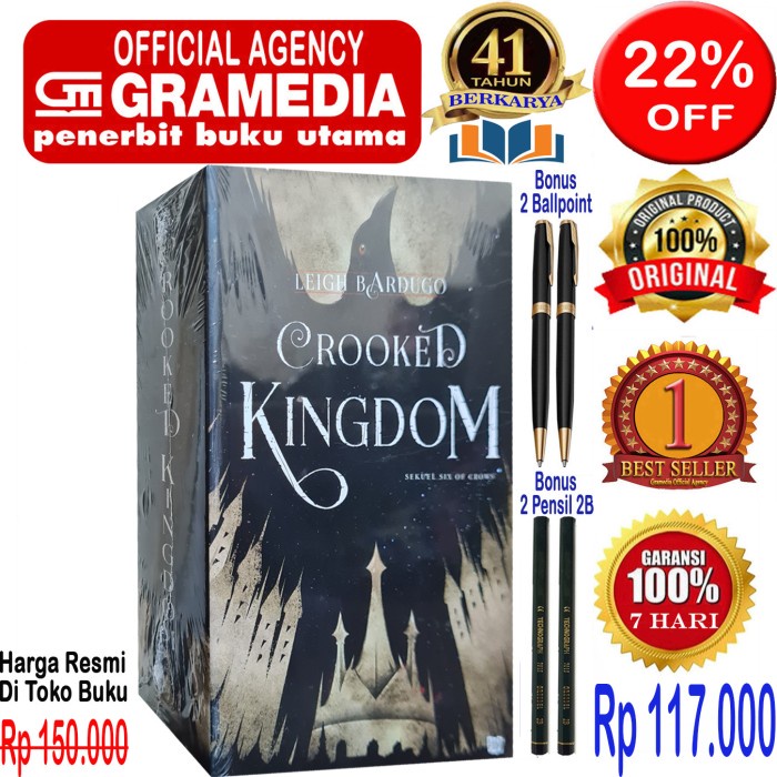 

HOT SALE!!! BUKU CROOKED KINGDOM - LEIGH BARDUGO - ORIGINAL & SEGEL TERMURAH