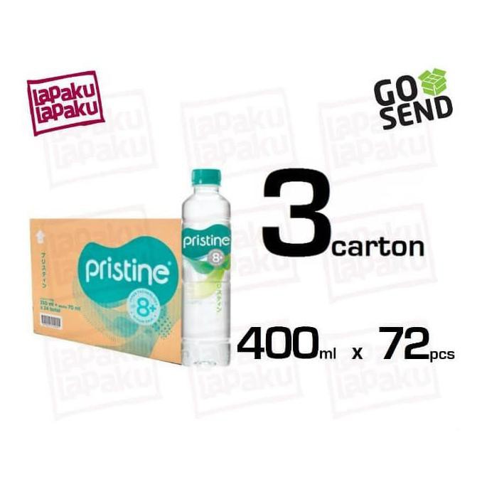 

Pristine 8+ 400ml 3carton Isi 72botol Mineral Water Ionisasi