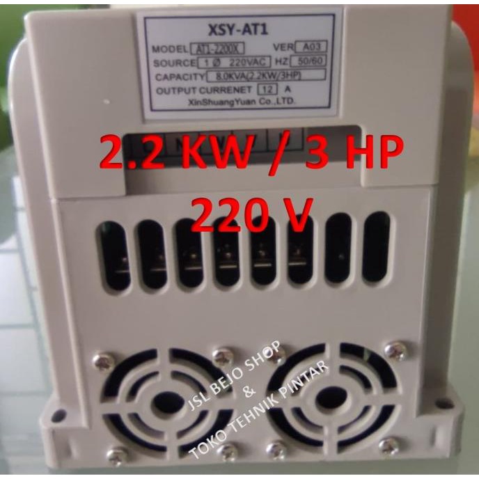 Inverter Variable Motor 1.5Kw/2 Hp Input 1-Phase Output 3-Phase Ac
