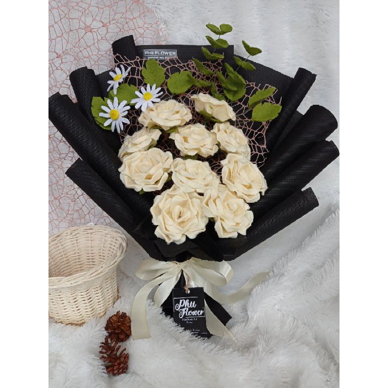 READY Buket bunga flanel kado pernikahan lamaran wisuda READY Buket bunga flanel kado pernikahan lamaran wisuda
