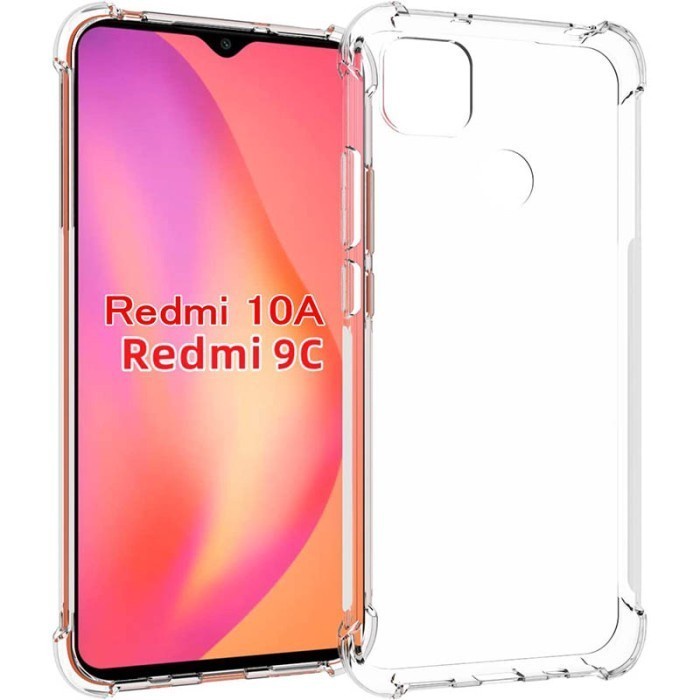 REDMI 10A REDMI 10C CASE SOFTCASE ANTICRACK SOFT SILIKON KARET BUMPER SOFT ANTI CRACK BENING CLEAR TRANSPARAN CASING COVER TIPIS