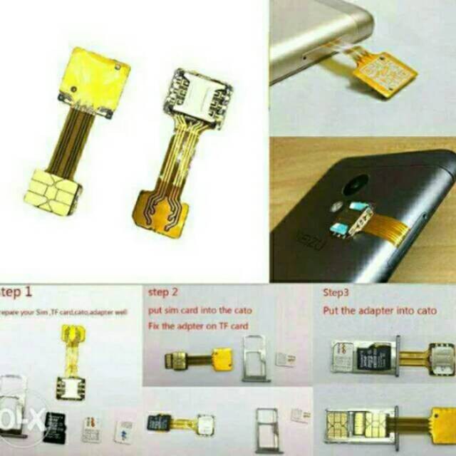 Ready sim hybrid ganda card nano micro sambungan konverter converter xiaomi Terlaris
