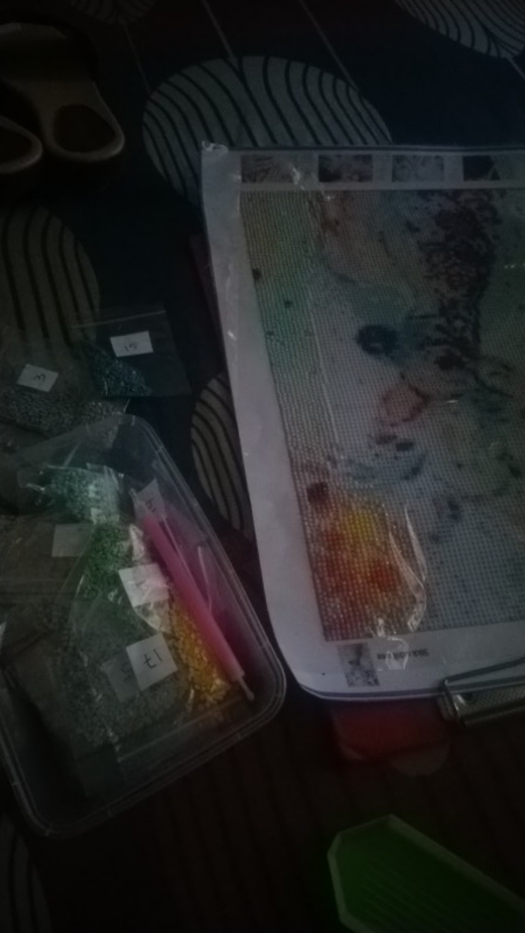 ♪5d Diy Full Drill Diamond Painting Colorful Deer Cross Stitch Embroidery