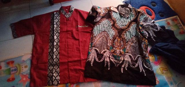 Bswart Batik Hrb026 Kenongo Hem Pendek Padi Pekalongan M L Xl Batik Pria Murah Modern Grosiralkhalis