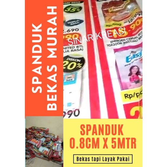 SPANDUK BEKAS / SPANDUK ALAS / UKURAN 0,8X5 METER