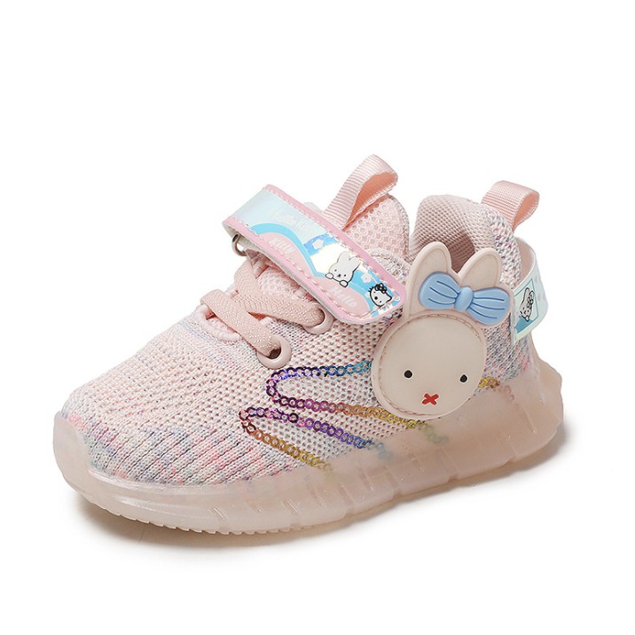 babyfit PROMO 7.7 sepatu lampu LED anak MIFFEY WABBIT sneakers lampu imut gs-0615r