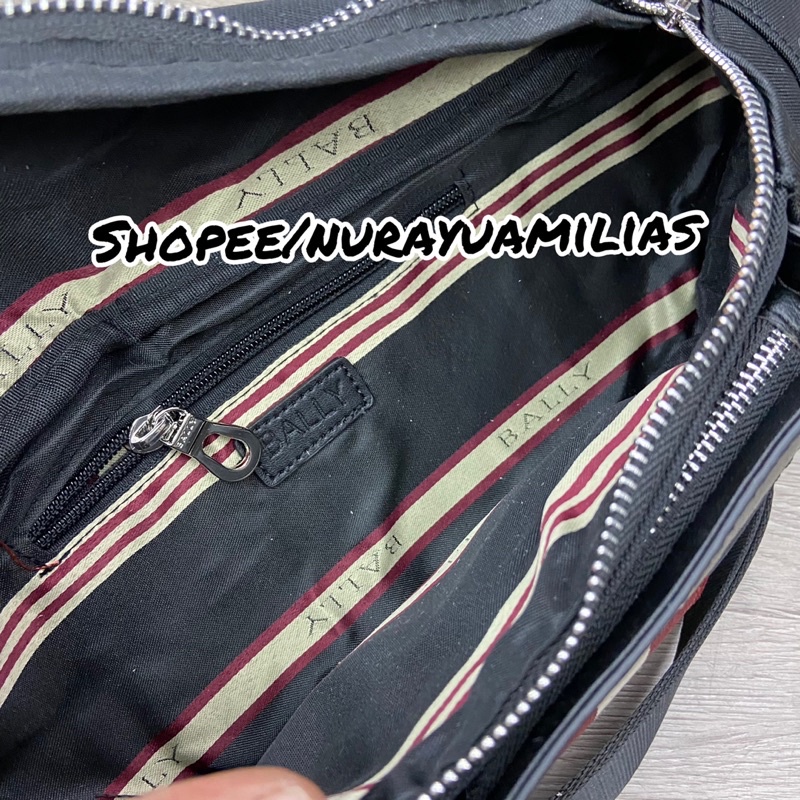 waist bag pria bally import tas slempang bally pria