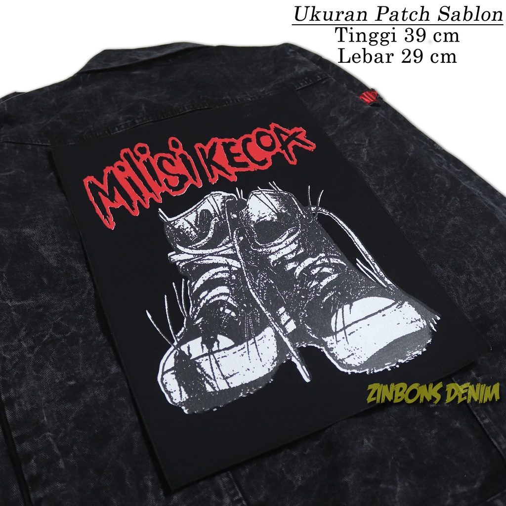 BACKPATCH MILISI KECOA PATCH PUNGGUNG PATCH PUNK PATCH SABLON BEST QUALITY