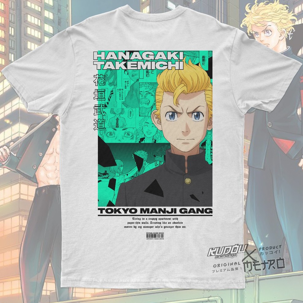 Kaos Hanagaki Takemichi Anime Tokyo Revenger Manga Premium Unisex