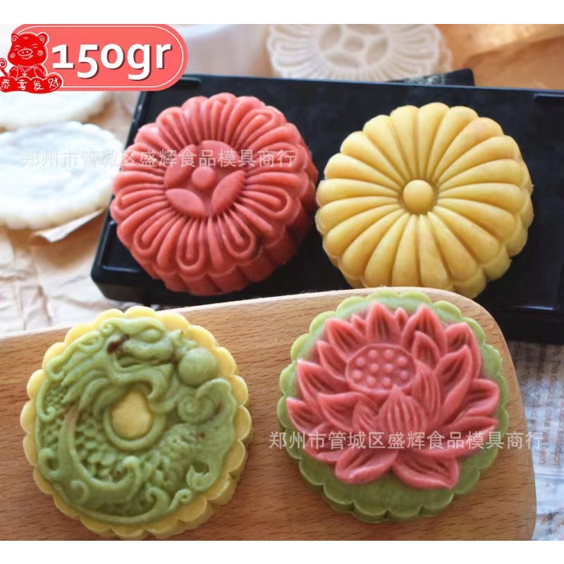 Cetakan Kue Bulan Moon Cake MoonCake Press Mold 150gr Cetakan Nastar