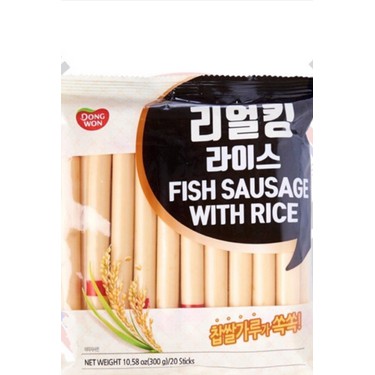 

Dongwon Fish Sausage With Rice - Sosis Ikan Dengan Tepung Beras 20pcs Made In Korea