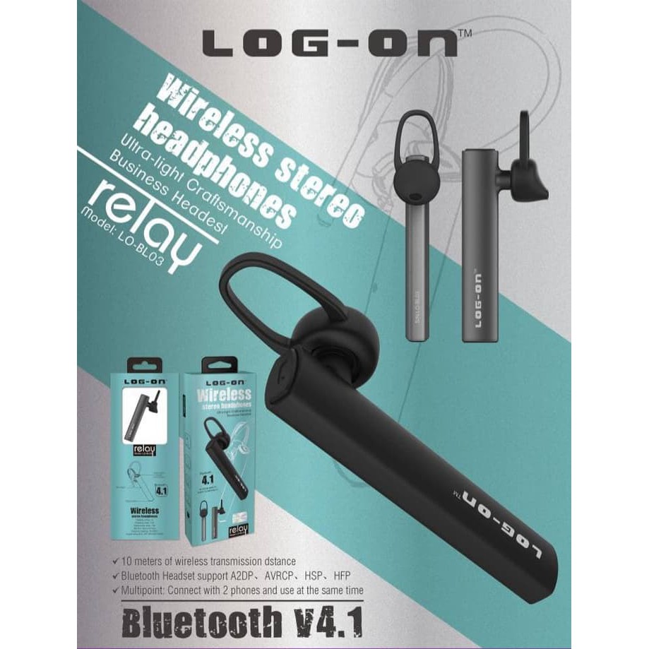 HANDSFREE - HEADSET - HF BLUETOOTH LOG ON LO-BL03