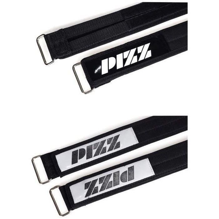 Strap Pedal Sepeda Fizie Merk Pizz Premium Hitam White Text