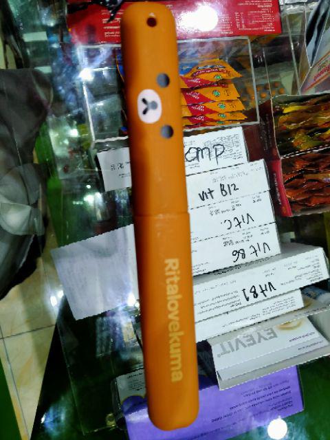 Kotak Tempat Sikat Gigi Motif Transparan Polos & Rilakuma.