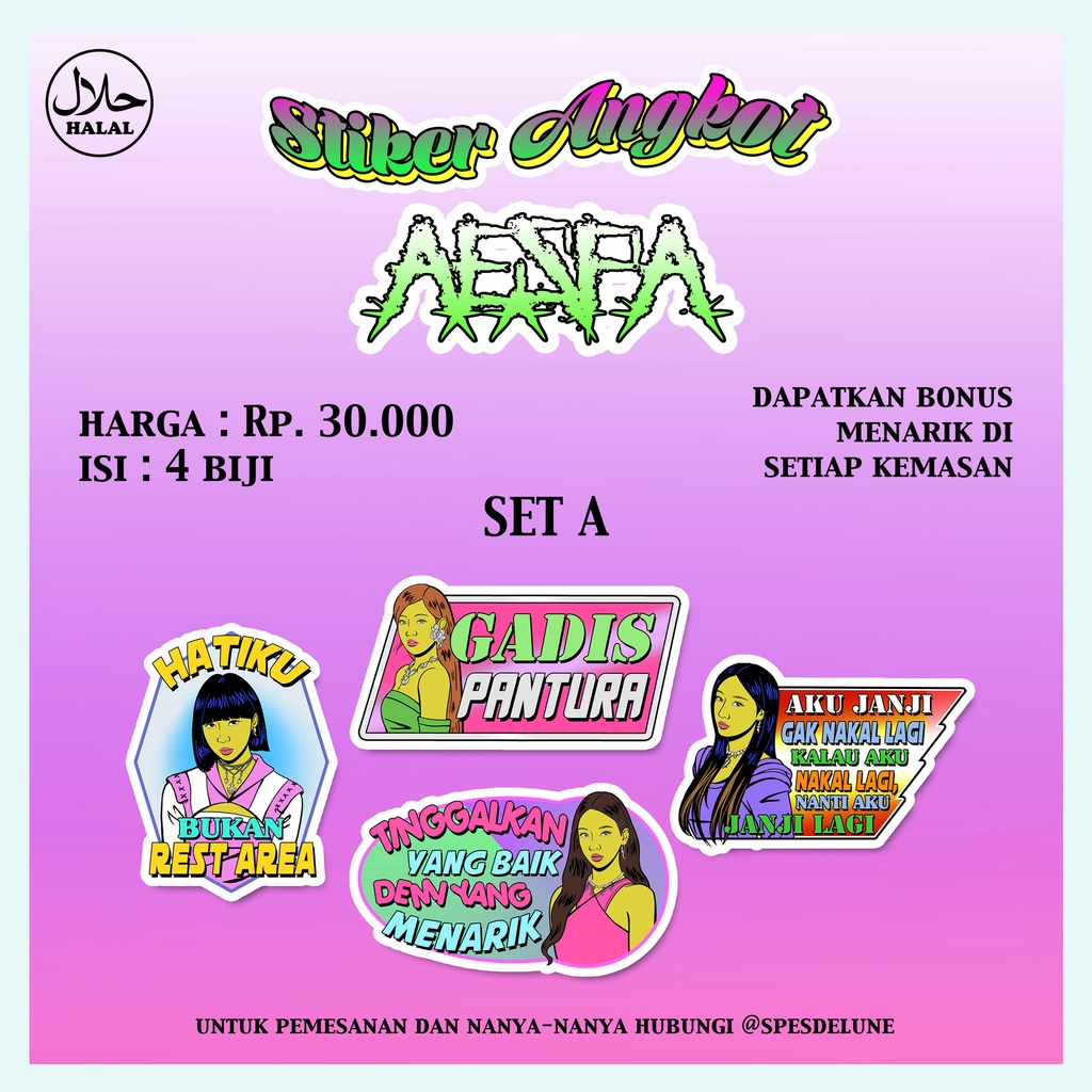

Stiker Angkot AESPA