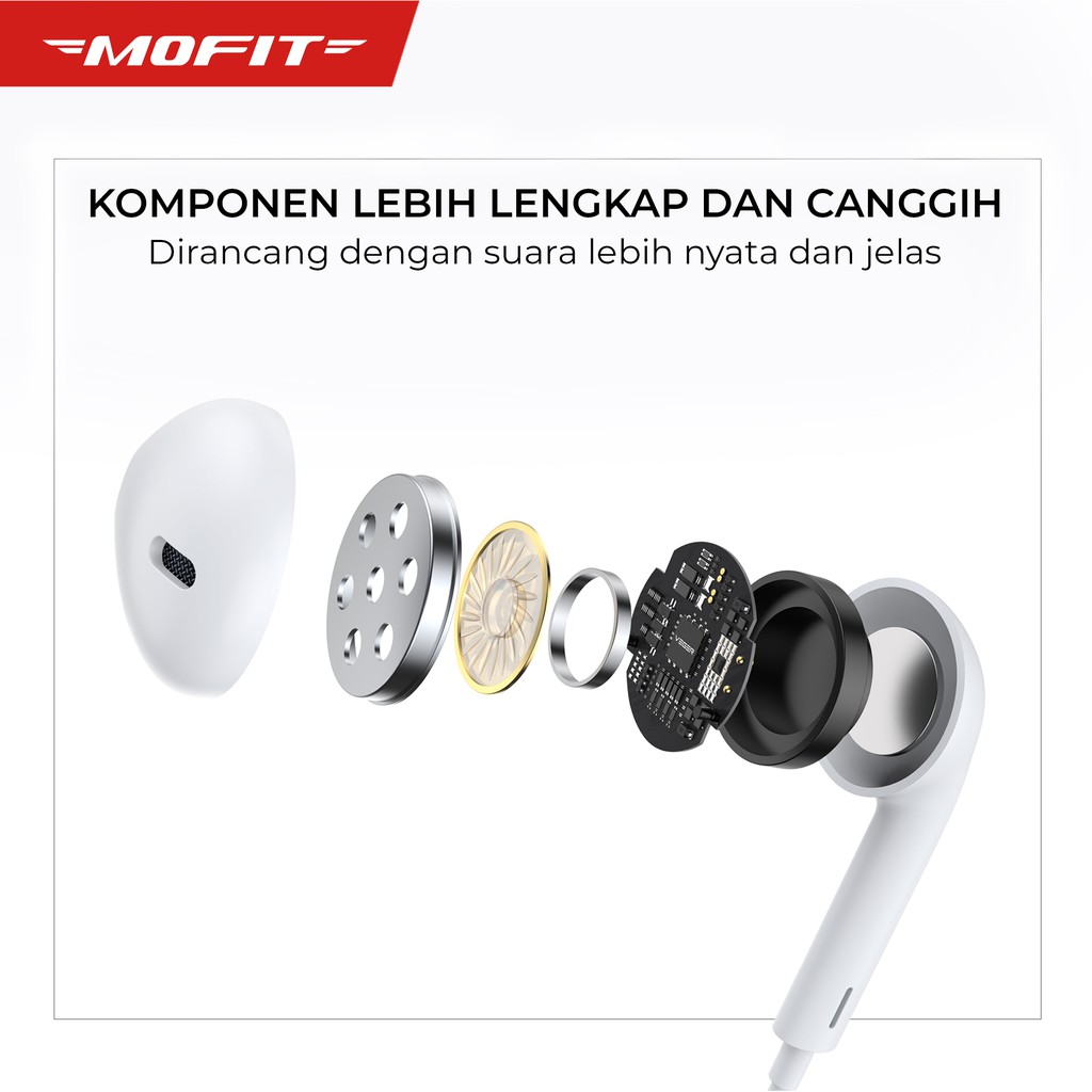 Handsfree / Earphone MOFIT M1P  Inner Ear Stereo – Original