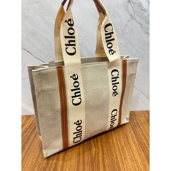 TAS WANITA IMPORT FASHION / CHLOE TOTE BAG CANVAS