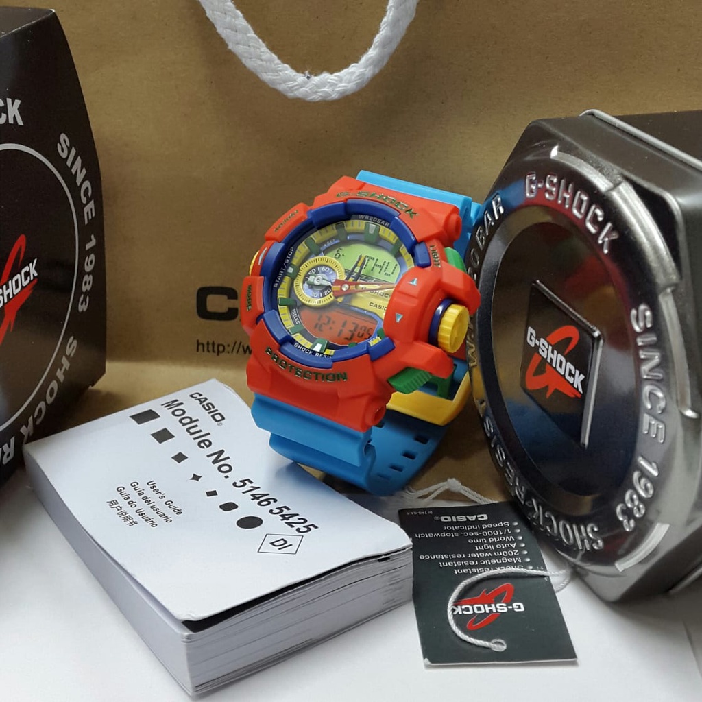 jam pria digital casio gshock ga400 original waterproof plus box original fullset