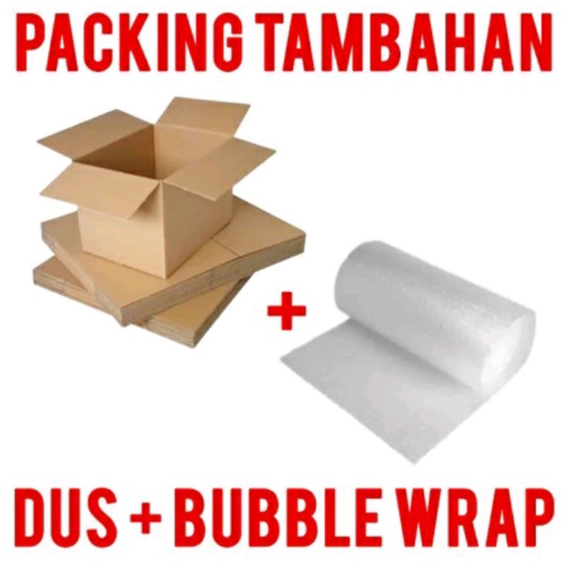 

Dus & Bubble Wrap untuk packing tambahan