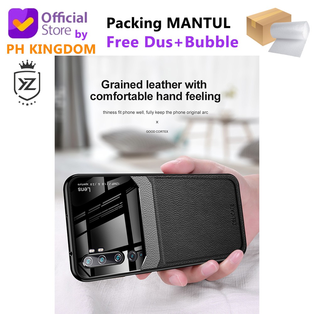 YZ Xiaomi Mi Note 10 / Mi Note 10 Pro - Leather Glass Style Back Cover Case