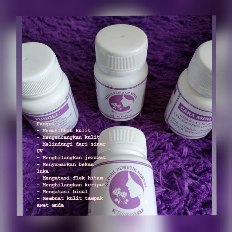 KAPSUL PEMUTIH BADAN AMAN BPOM DAN HALAL