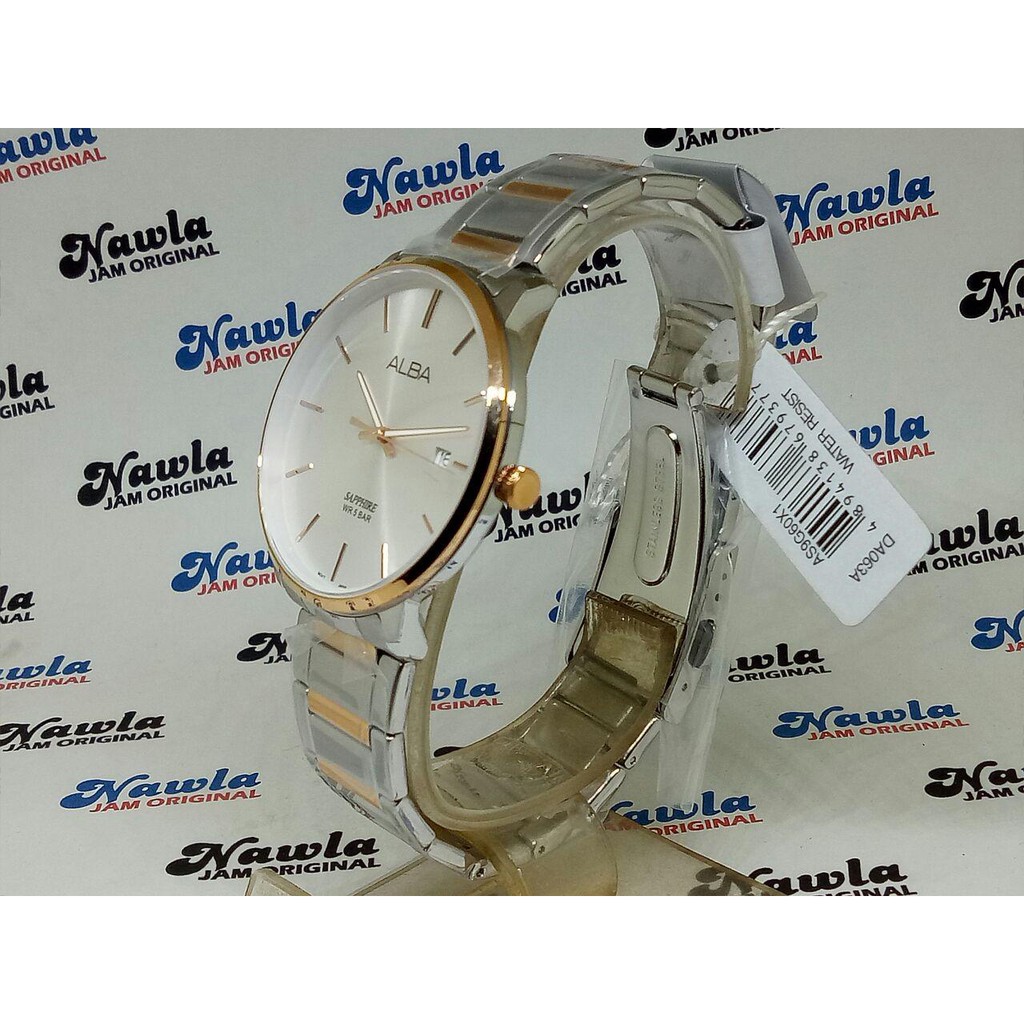 Alba Quartz AS9G60X1 Two Tone Sapphire - Jam Tangan Pria AS9G60