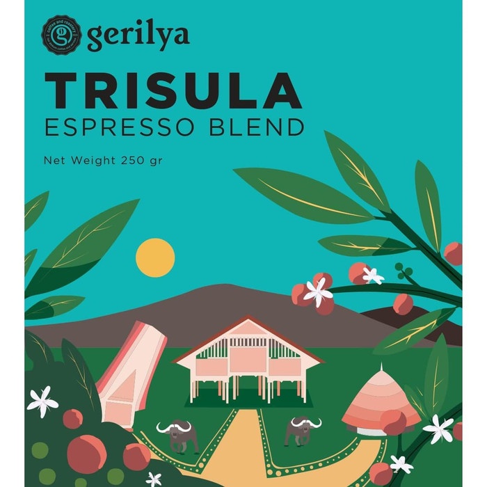 

kopi-biji- trisula espresso blend 100% arabica 250 gram -biji-kopi.