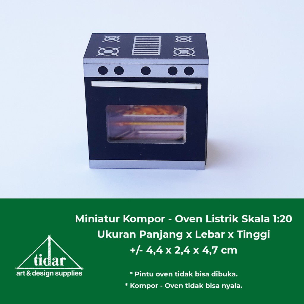 

[MR] AE - Miniatur Kompor Listrik Skala 1:20 - Maket Oven / Stove