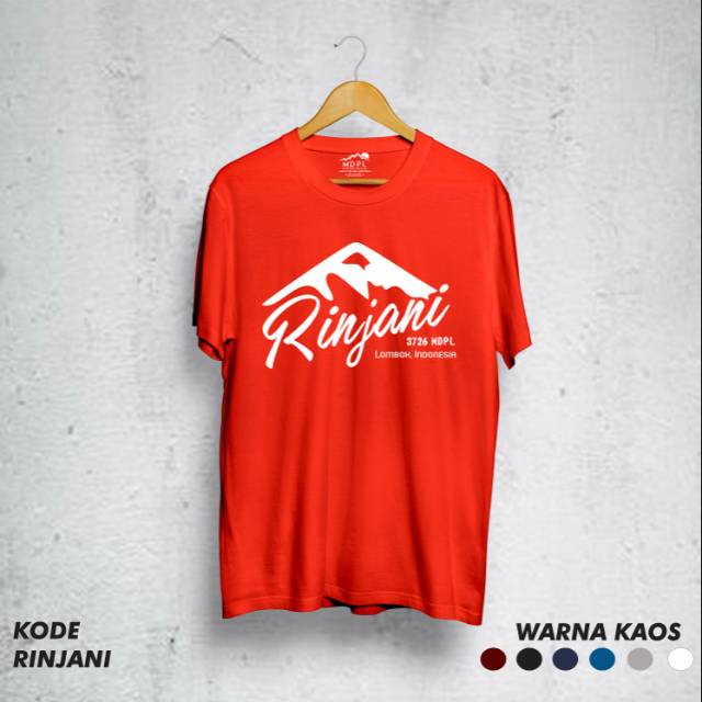Kaos pendaki Rinjani GUNUNG TRAVELER MDPL