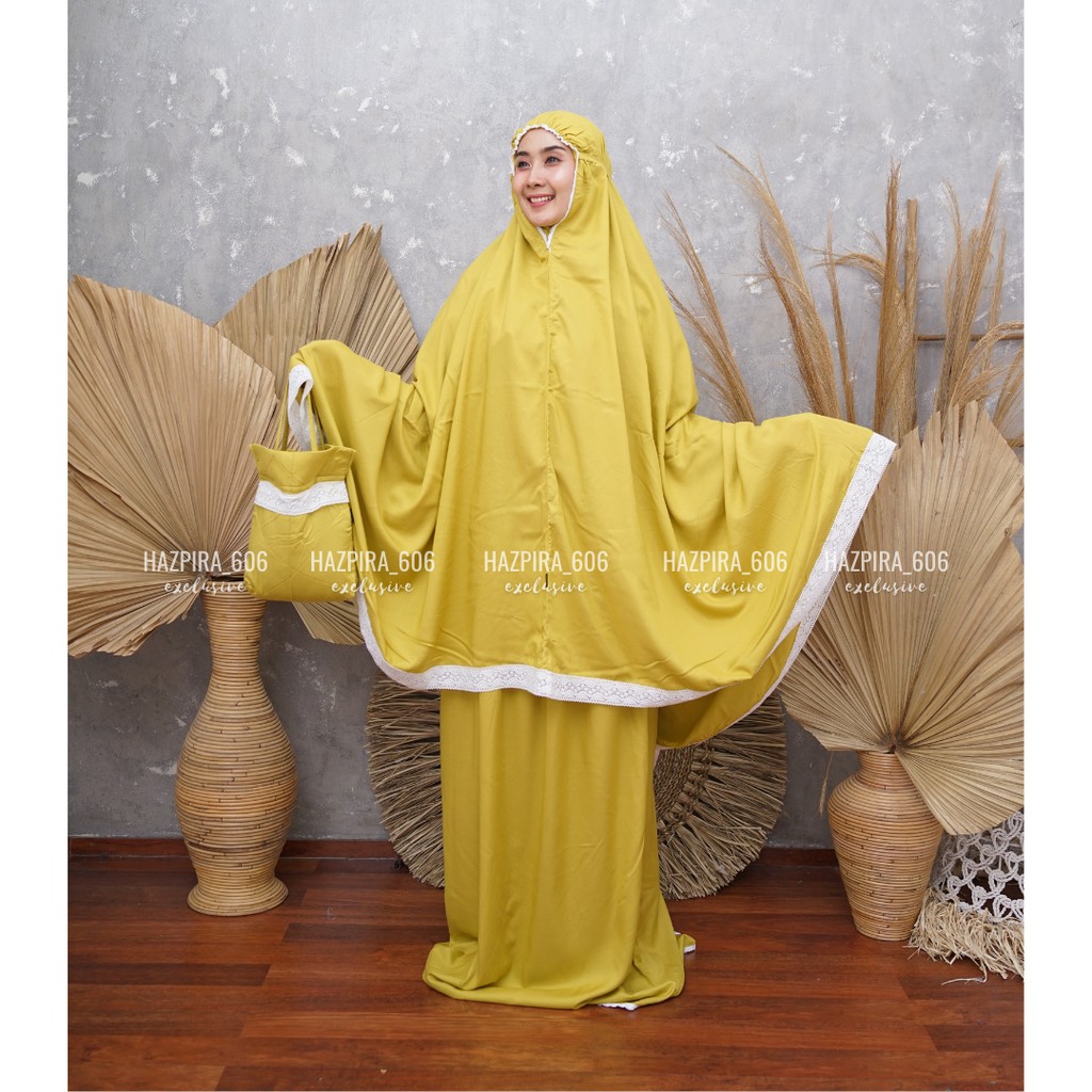 Mukena Dewasa Jumbo Bali Rayon Renda Navisa