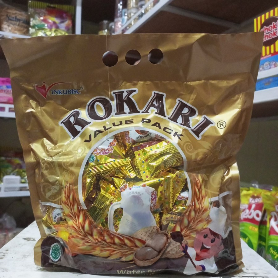 

Rokari wafer bola coklat isi 50 pcs