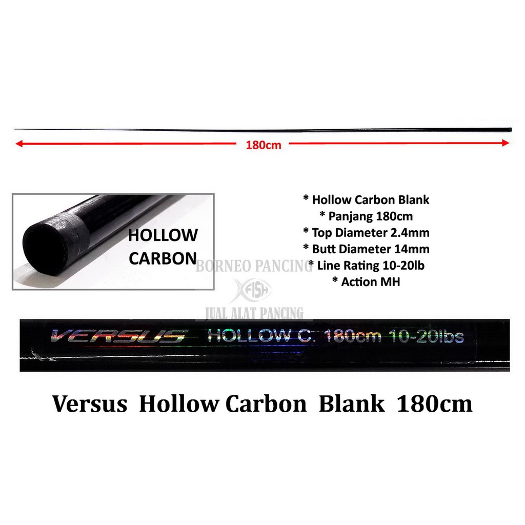 Blank Versus Hollow Carbon 180 (10 - 20lb)