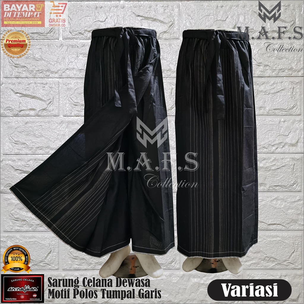 SARUNG CELANA DEWASA ANNAJWAN MOTIF POLOS GARIS