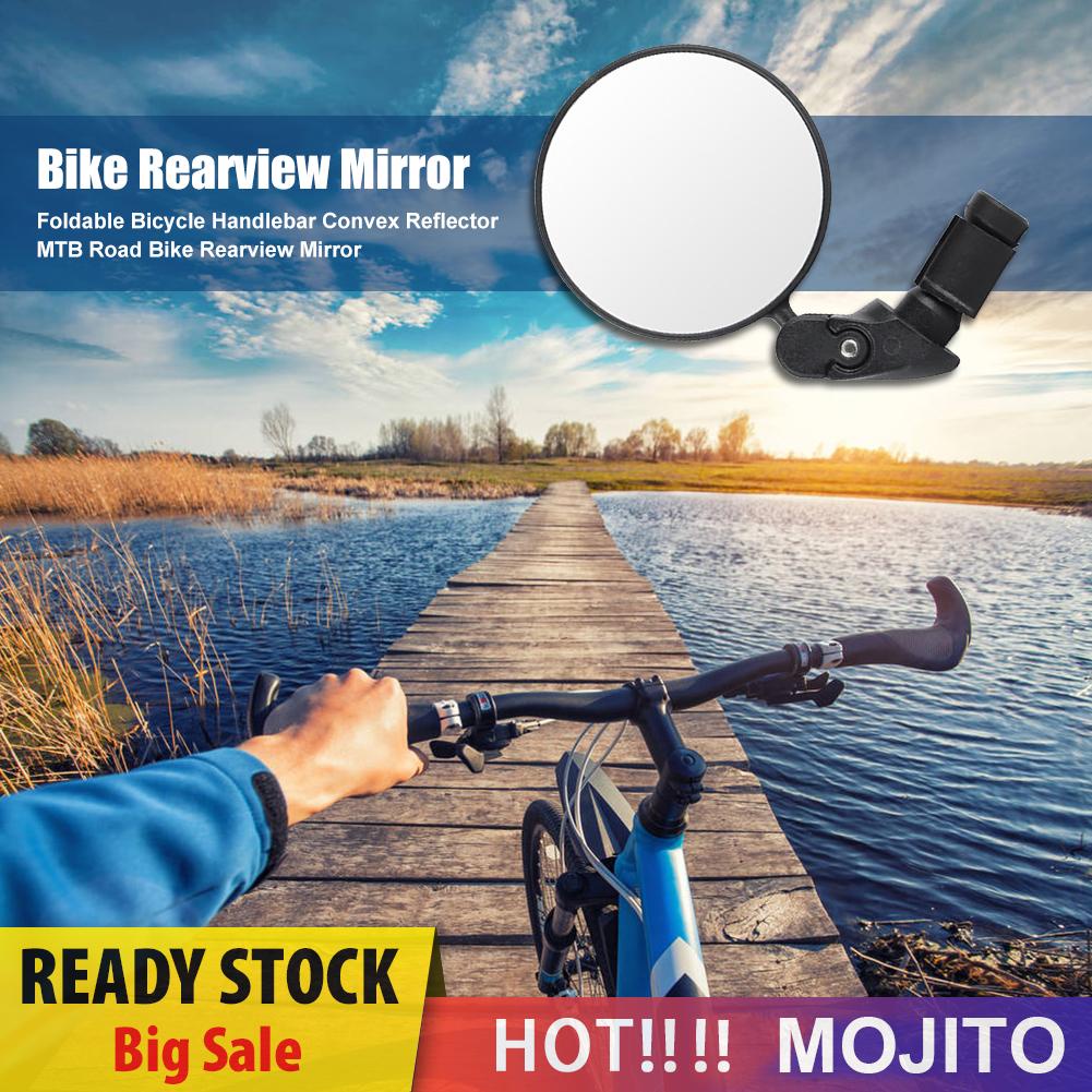 Kaca Spion Sepeda Balap / Mtb Model Lipat Dengan Reflektor