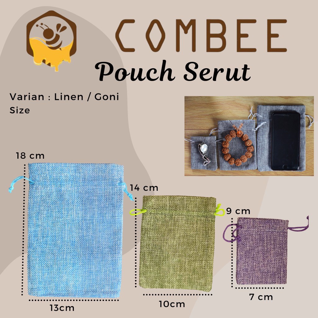 Pouch Serut Goni / Serbaguna / Souvenir / Warna-warni