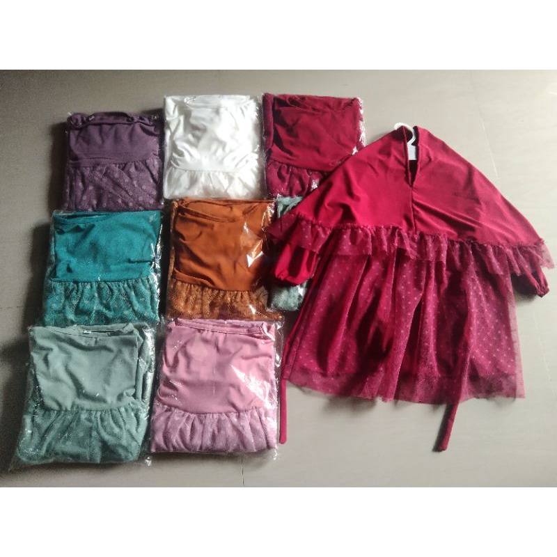 gamis tile anak/baju pesta/gamis mewah