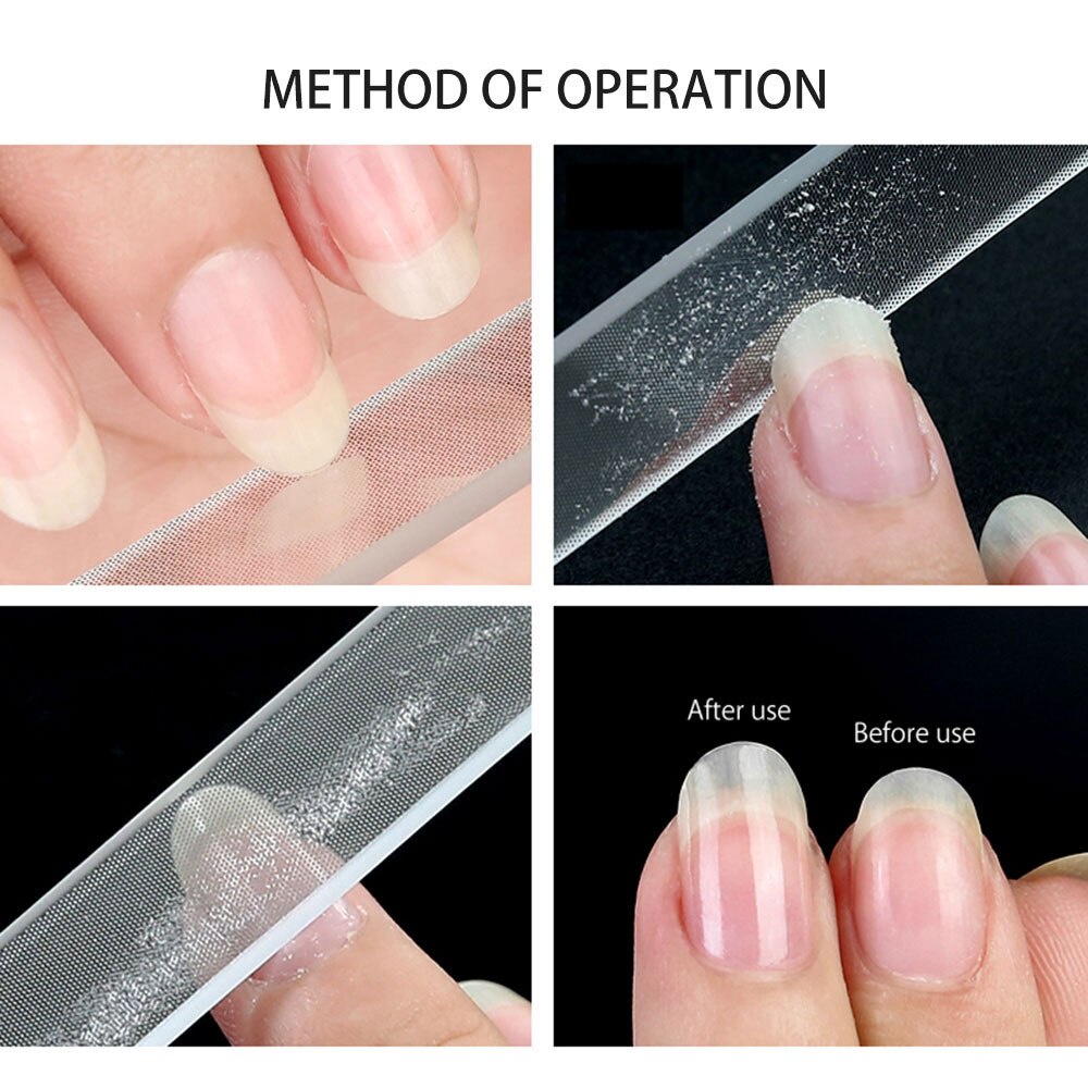 Nail File Manicure Device Tool Durable Crystal Glass Nail Art Buffer Files Kikir Kuku Kaca Perawatan