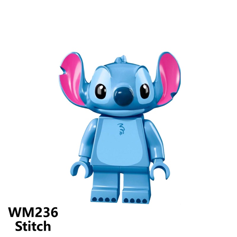 Wm6049 WM6076 Koleksi Figurin Mini Karakter Stitch Kartun Angel Finn Stripe