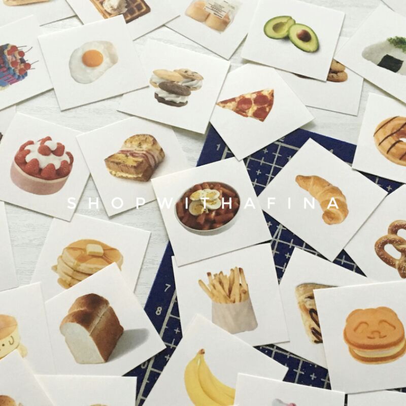 

Sticker Aesthetic | 40 pcs Minimalist Food Icon Sticker | SHOPWITHAFINA
