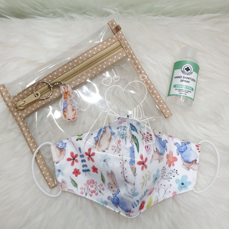 NEW NORMAL MASKER POUCH with Cute Keychain