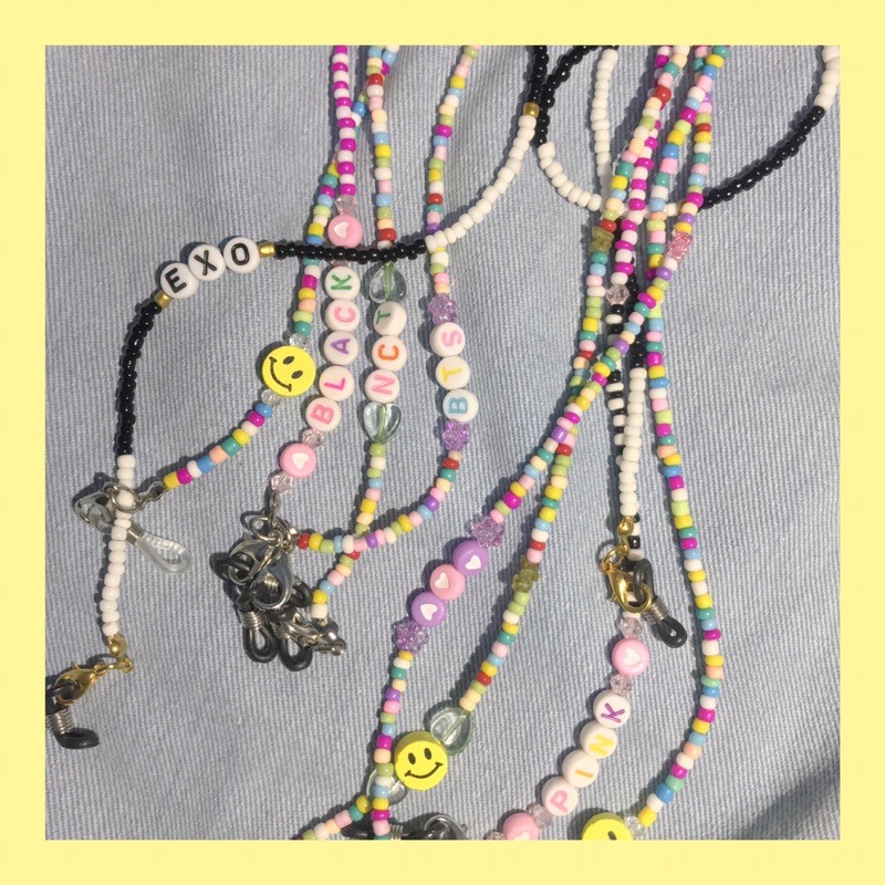 TALI GANTUNGAN MASKER /STRAP MASKER KPOP MASK CHAIN EXO BTS BLACKPINK NCT | CUSTOME