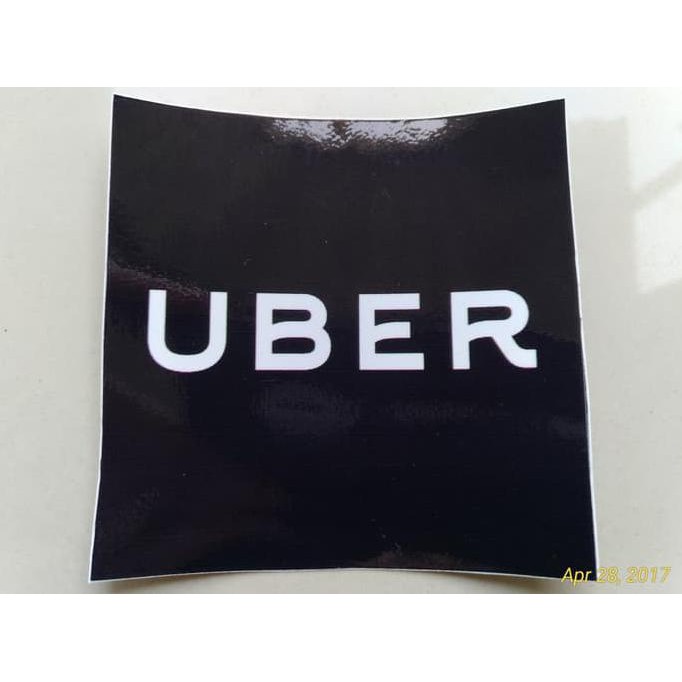Siap Kirim Aksesoris Mobil Motor Stiker Uber Driver Ojek Logo Helm Kaca Sticker Buru Order