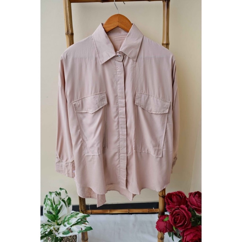 WOW - TASYA KEMEJA OVERSIZE WANITA TWILL PREMIUM