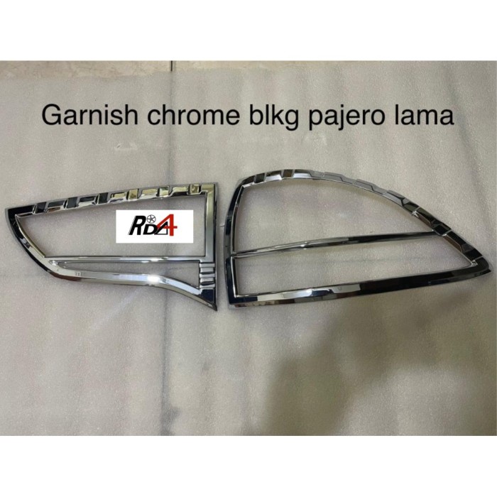 Garnish Pajero Sport 2010 2015 Cover Mobil Lampu Depan Belakang Chrome