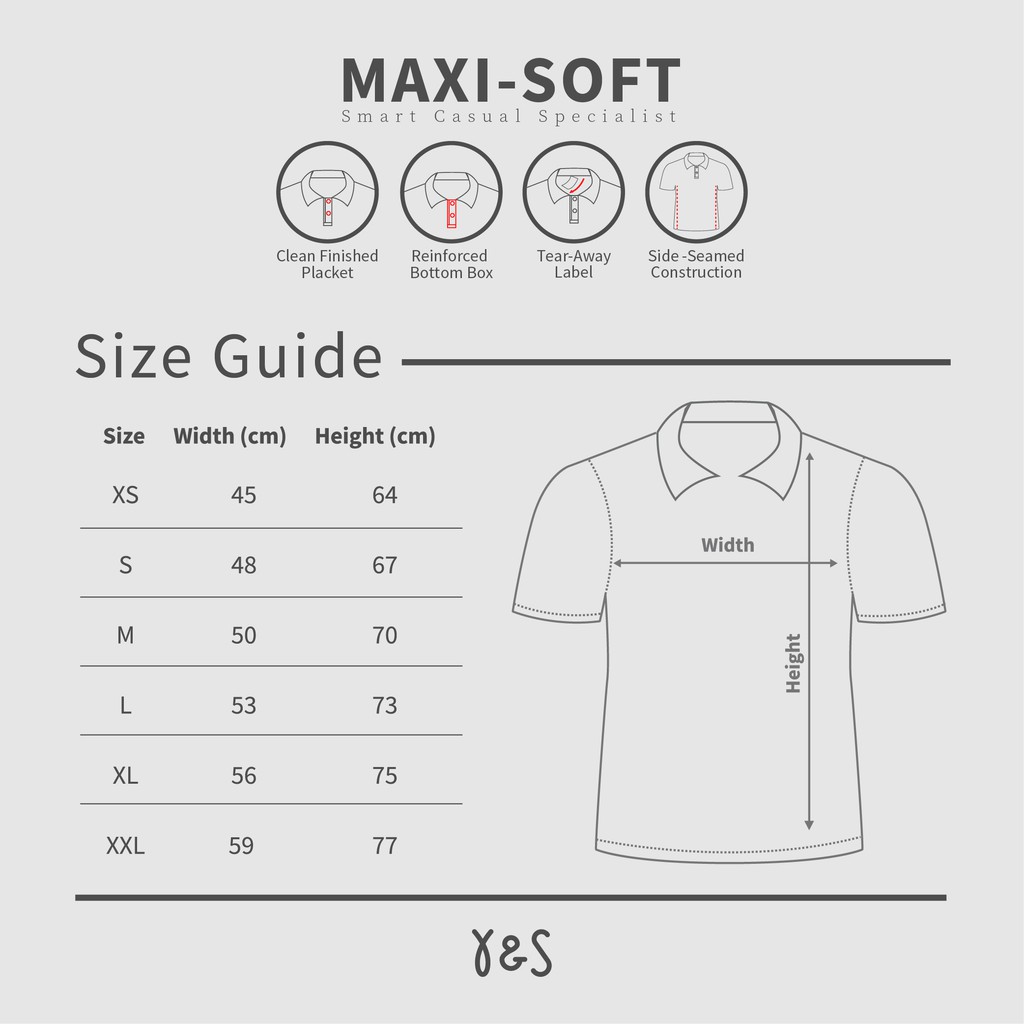 YARN &amp; SPINDLE Mens Polo Maxisoft