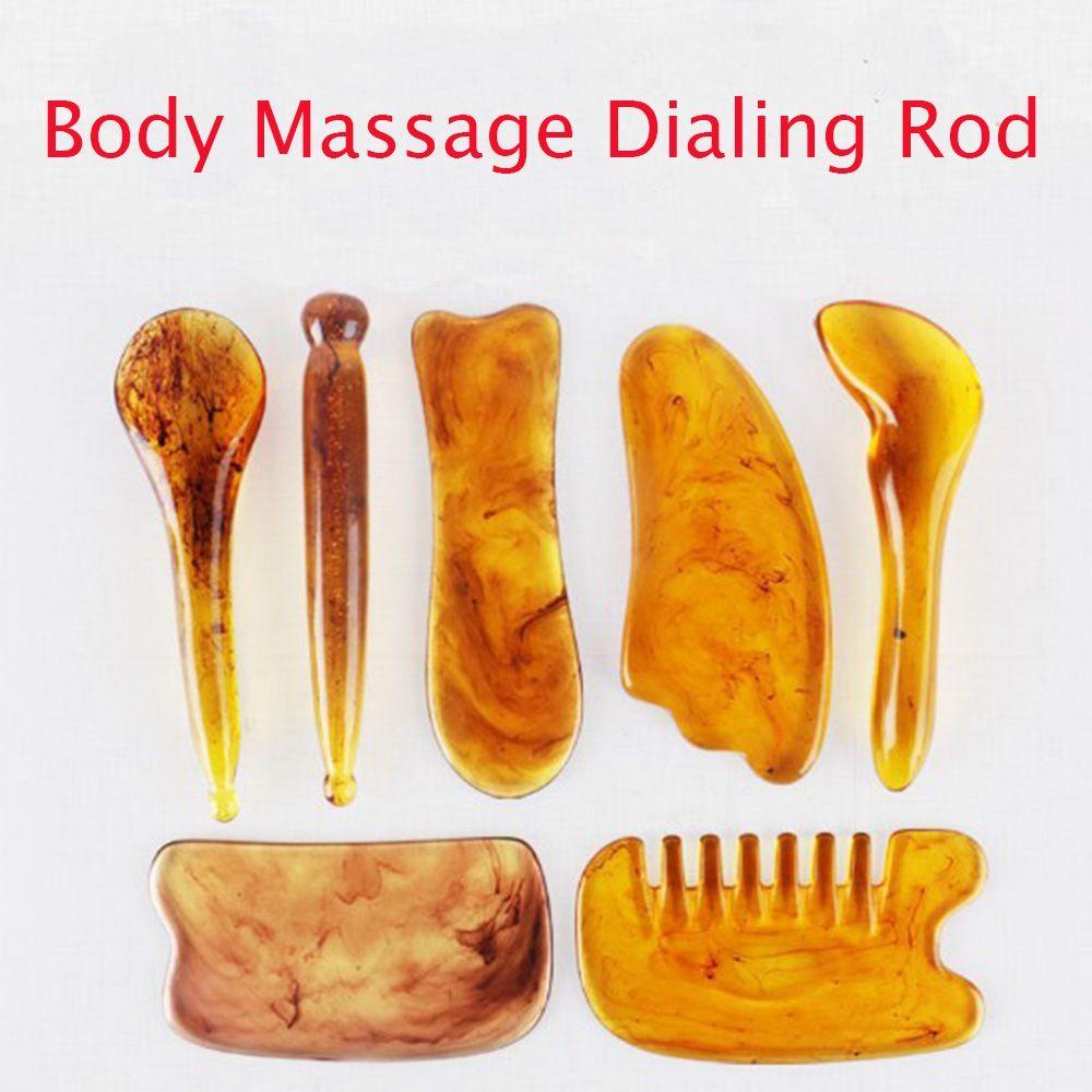 Needway   Terapi Titik Akupuntur Pengikis Leher Detox Facial Resin Scraper Kerokan Wajah Gua Sha Board