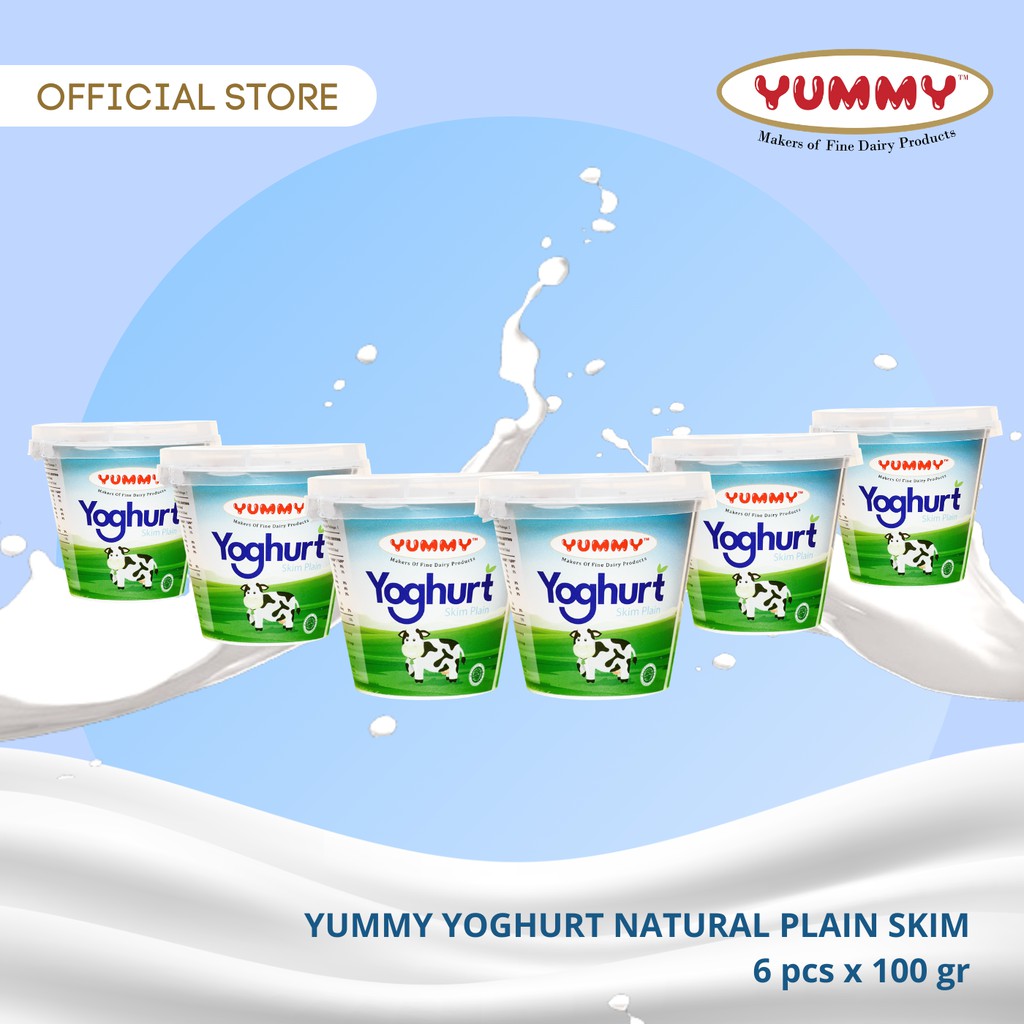 

Yummy Yoghurt Natural Skim Plain 6 x 100g