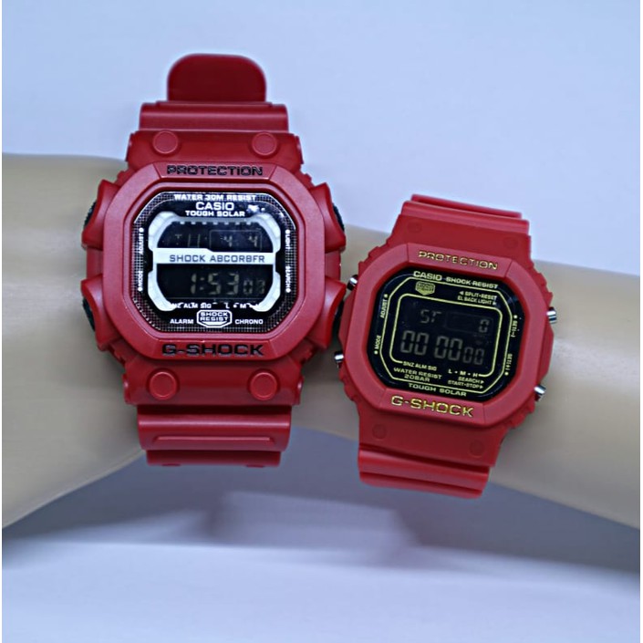 BESTSELLER COUPLE JAM TANGAN CASIO G-SHOCK GX 56 & GLS 5600 RED Buruan