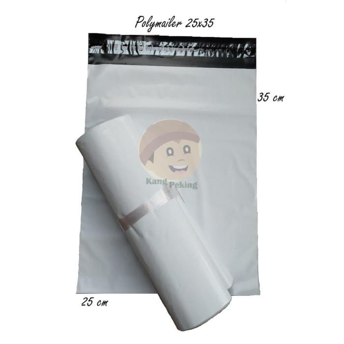 

PROMO - Plastik Packing olshop Amplop Polymailer 25x35 isi 25 pcs warna putih